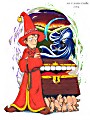 Rincewind, The Luggage & Death by JessKat